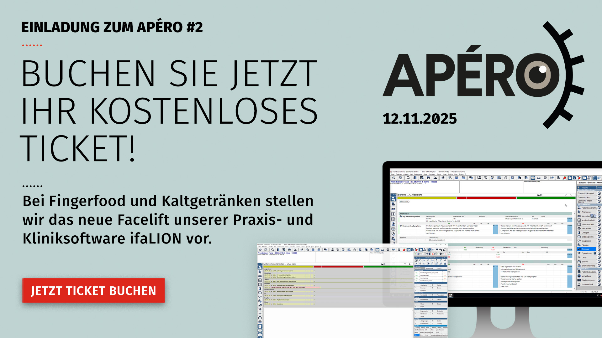 Klickbanner zur Buchung eines kostenfreien Tickets zum ifa Apéro #2