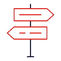 ifa-Icon Signpost, animiert